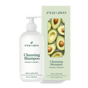 eva+avo Sulfate Free Shampoo with Avocado Oil, Adults, All Hair Types, 8 fl oz