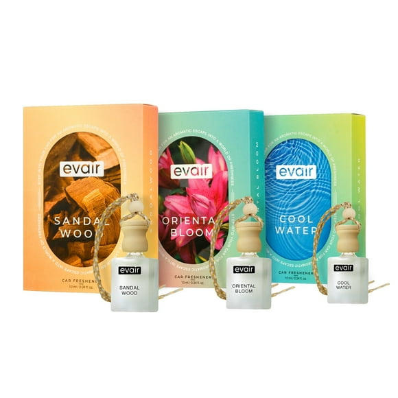 evaircarperfume Long-Lasting Automotive Air Fresheners, 3 Count