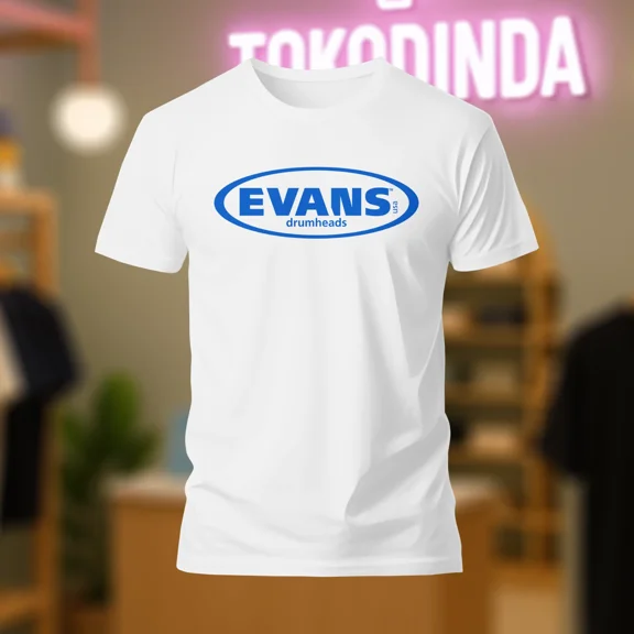 evans drumhead logo T-Shirt Funny Made In USA S-5XL