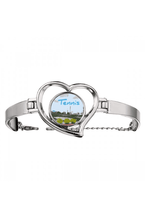 events long running bracelet heart jewelry wire bangle