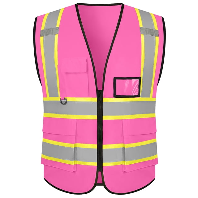 evershare Safety Vest for Work High Visibility Construction Uniform ...