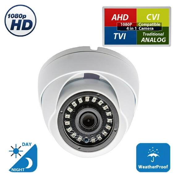 evertech 960p 1.3mp full hd home security cameras with ir led night vision indoor outdoor surveillance camera manual zoom 4in1 ahd tvi cvi and traditional analog dvr