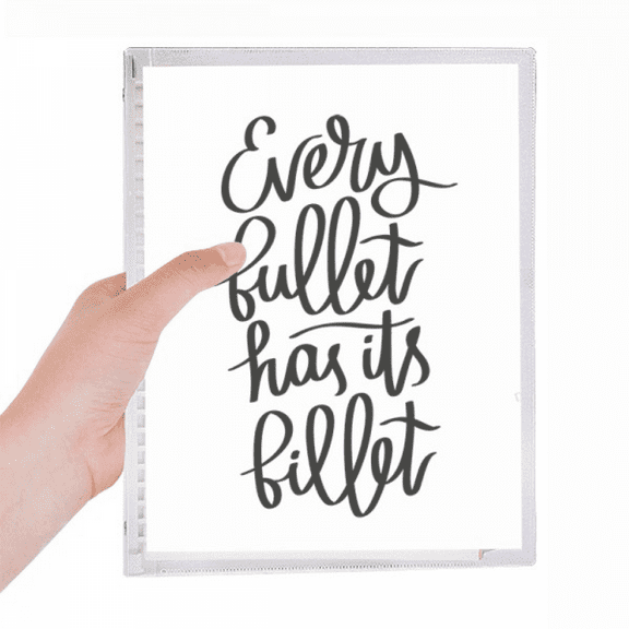 every bullet has its billet quote notebook loose diary refillable journal statiry