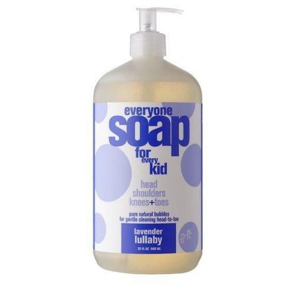 everyone 3-in-1 soap for every kid safe, gentle and natural shampoo, body wash, and bubble bath, lavender lullaby