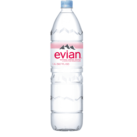 Evian Natural Spring Drinking Water, 1.5 L, 1 Bottle