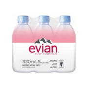 evian Natural Spring Water, 11.2 FL Oz, 24 Count Bottles