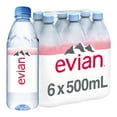 thumbnail image 1 of evian Natural Spring Water, 16.9 fl oz, 6 Pack Bottles, 1 of 15