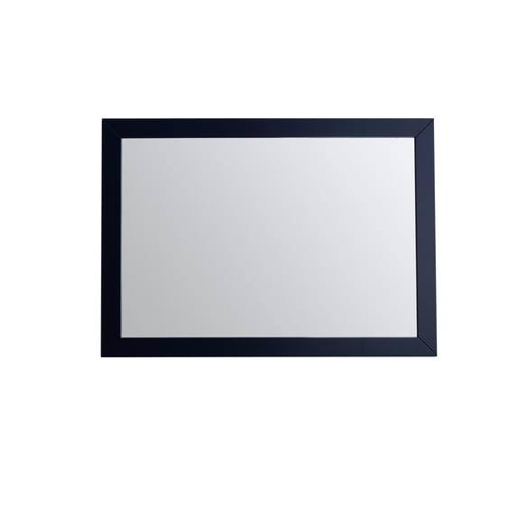 eviva Acclaim 42" x 30" Rectangular Blue Wooden Framed Mirror