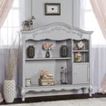 thumbnail image 1 of evolur Aurora Hutch and Bookcase, Akoya Gray Pearl, 1 of 9