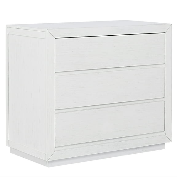 Evolur Maddox 3 Drawer Chest, Weathered White