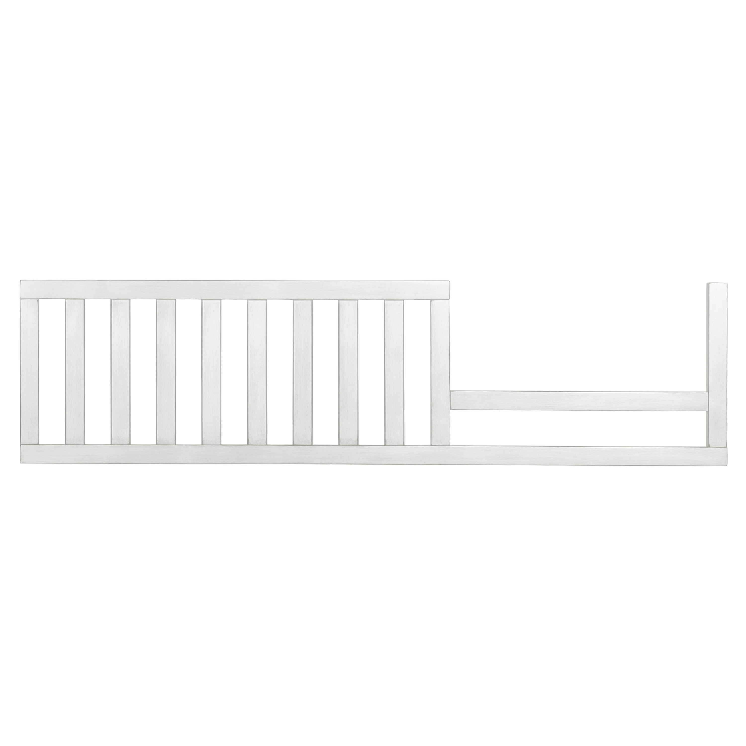 evolur Signature Glam Convertible Crib Toddler Guard Rail, Pearl Shimmer White