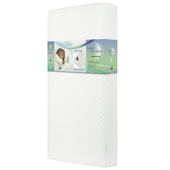 evolur Sleep Comfort Plus Classic 150 Crib & Toddler Innerspring Mattress