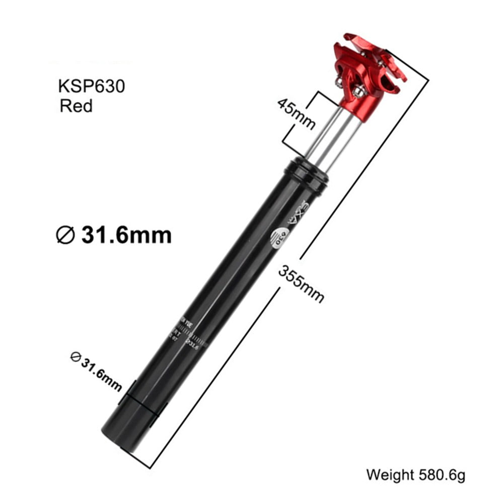 exa bike Shock Absorber Seatpost MTB/Road Mountain Bike Seatpost 27.2 31.6x350MM