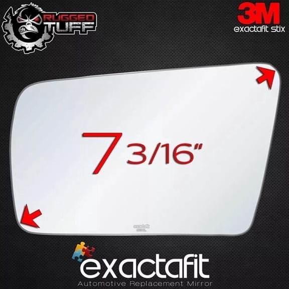 exactafit 8130L Driver Side Mirror Glass Replacement Fits Mercedes Benz C E S CL SL Class Left Hand 3m Adhesives
