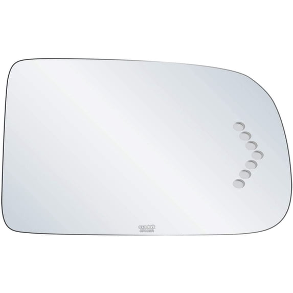 exactafit 8700SR Passenger Side Mirror Signal Glass Replacement Fits Chevy Avalanche Silverado Suburban, GMC Sierra Yukon XL Right Hand 3m Adhesives