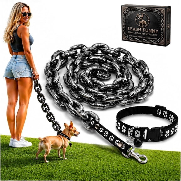 Small Dog Leash, Black