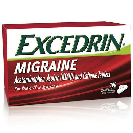 excedrin migraine relief coated tablets 300 count