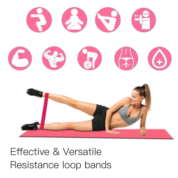 exercise equipment Resistance 5PCS Sports Exercise Resistance Loop Bands Set Elastic Band Set with Carry Bag for Yoga Home Gym Training