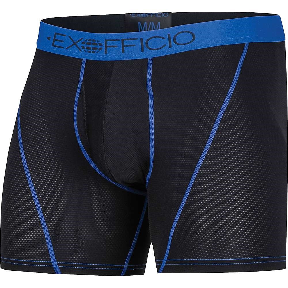 exofficio give-n-go sport mesh 6inch boxer brief - men's petrol xl