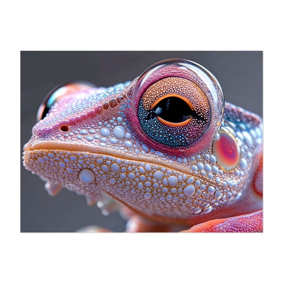 exotic lizard - Photography Surrealism Psychedelic Abstract Modern Art Wildlife Geometric Unframed Wall Art Print 12 x 16 inches