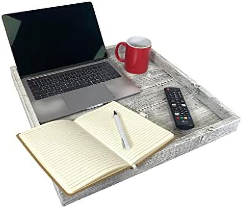 extra large 18x18 inch white wash ottoman tray reclaimed wood rustic