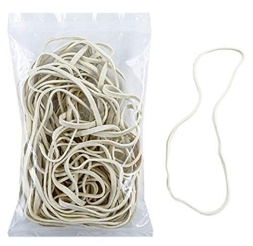 extra large 8 inch white big postal rubber band pack of 30 pieces by