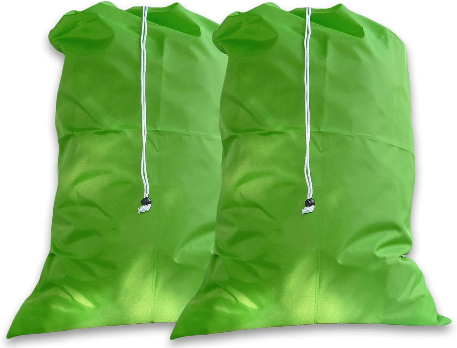 extra large heavy duty laundry bag, lime green, (2 pack), (3045jn2lgn