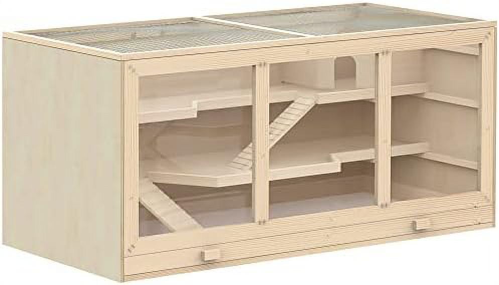 extra large wooden hamster cage, gerbil cage, and other small animal