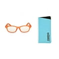 thumbnail image 1 of eyeSQUARED Adult Orange Frame Blue Light Blocking Glasses with Blue Eco Friendly Case, 1 of 3