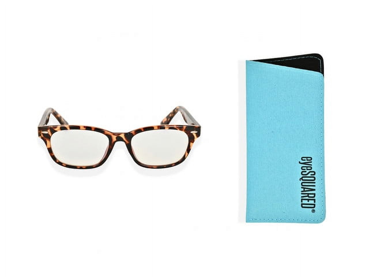 eyeSQUARED Adult Tortoise Frame Blue Light Blocking Glasses 