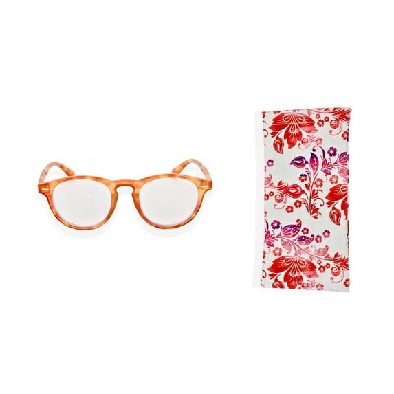 eyeSQUARED Adult Tortoiseshell Blue Light Blocking Glasses with Eco Friendly Case