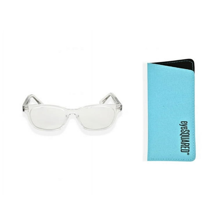 eyeSQUARED Adult Unisex Clear Frame Blue Light Blocking Glasses