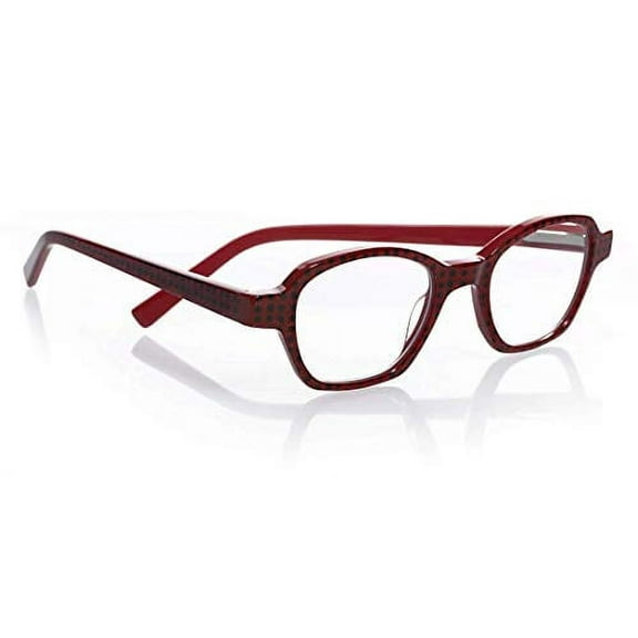 eyebobs Haute Flash Women's Premium Readers, Red with Black Polka Dots, 3.25 Magnification