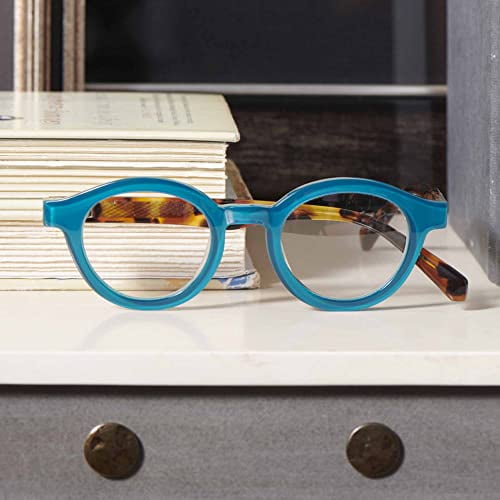 eyebobs TV Party Unisex Premium Readers, Clear Crystal Front with Black Temples, 2.75 Magnification