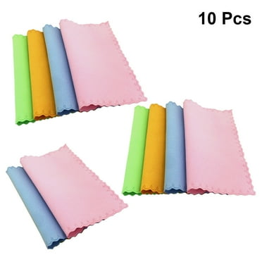 eyeglasses cloth Microfiber Screen Cleaning Cloth 10pcs for Eyeglasses Camera Glasses Cloths (7.09X5.91X0.08Inch)