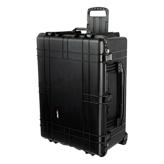 eylar SA00007 XXL Waterproof and Shockproof Gear Hard Transport Roller Case with Foam Insert, Black, SA00007