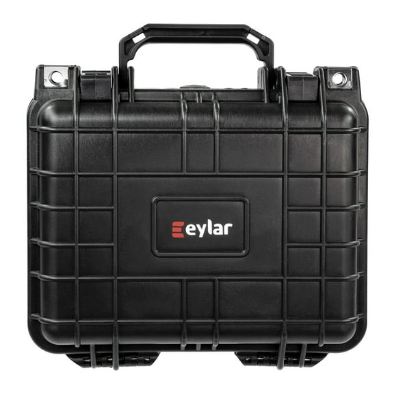eylar SA00022 Small Waterproof and Shockproof Gear and Camera Hard Case with Foam Insert (Black) , SA00022