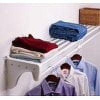 Coming Soon Adult 1-Shelf Closet Shelf Organizer Kit, 81 Count, 1 Pack, White
