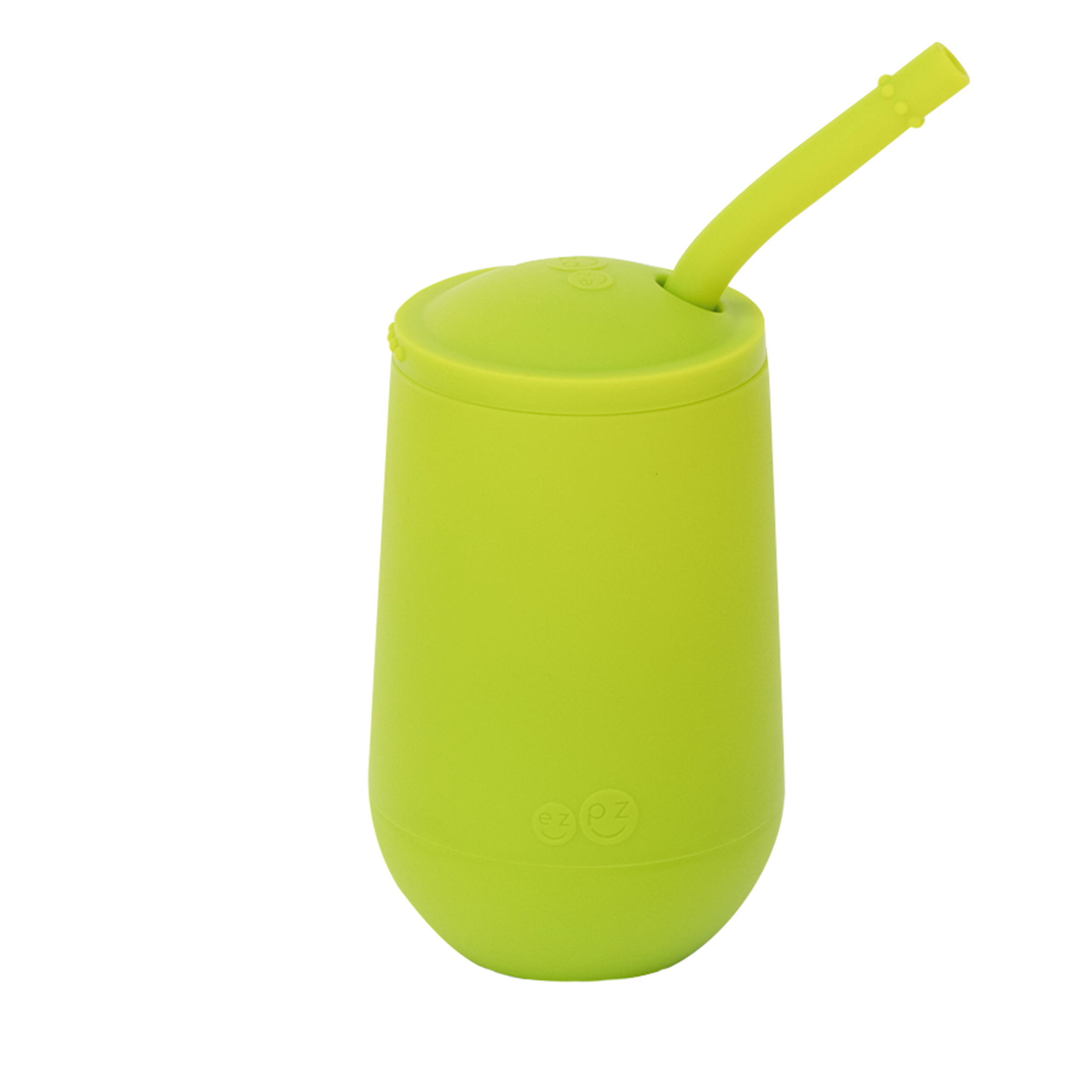 ezpz Happy Cup + Straw Training System (Lime) 100 Silicone Training