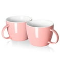 thumbnail image 1 of fMSDD Extra Large Coffee Mugs, Ceramic Pink Coffee Mug Set of 2 Oversized 30 Ounce Breakfast Cup and Soup Bowl with Handle, Dishwasher and Microwave Safe, Big Oversized Tea Cup, Gift and Home Decor, 1 of 7
