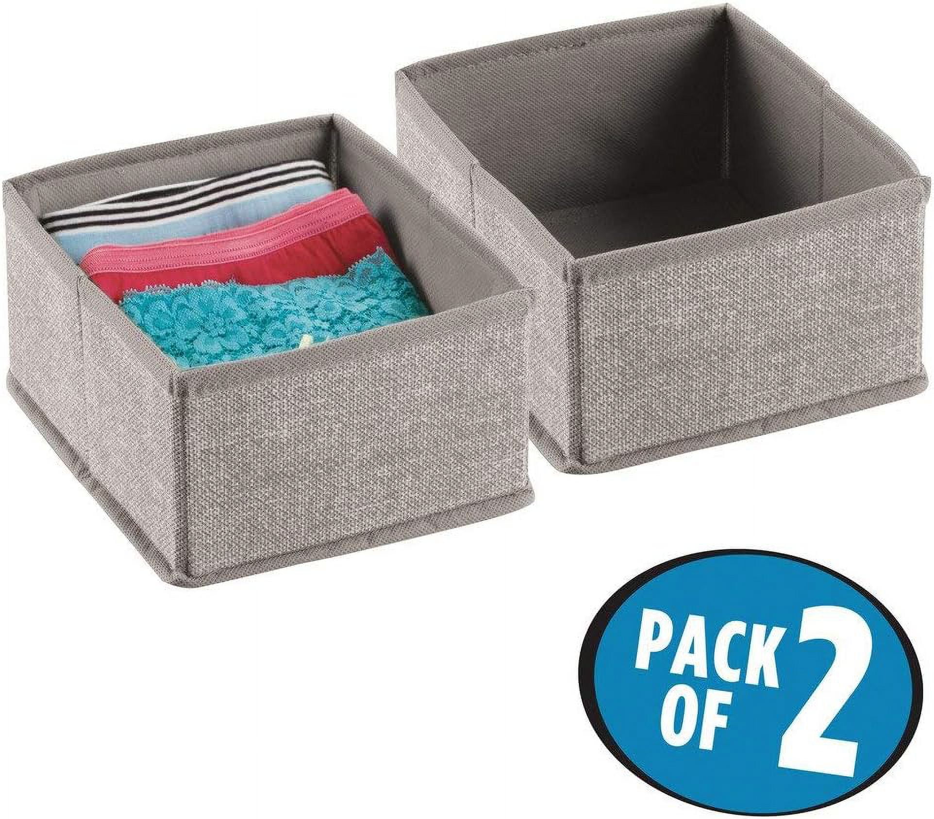 fabric dresser storage for underwear, , bras, tights, drawer organizer (set of 2) small, 2