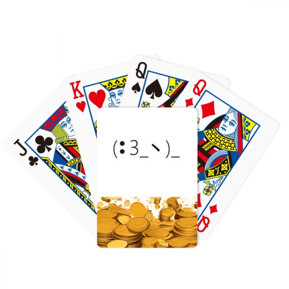 face prostrate self in worship expression Gold Playing Card Classic Game