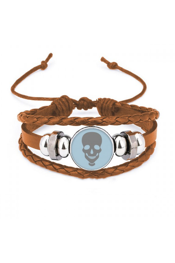 faces skeletons sling fbracelet wristband leather jewelry ornament
