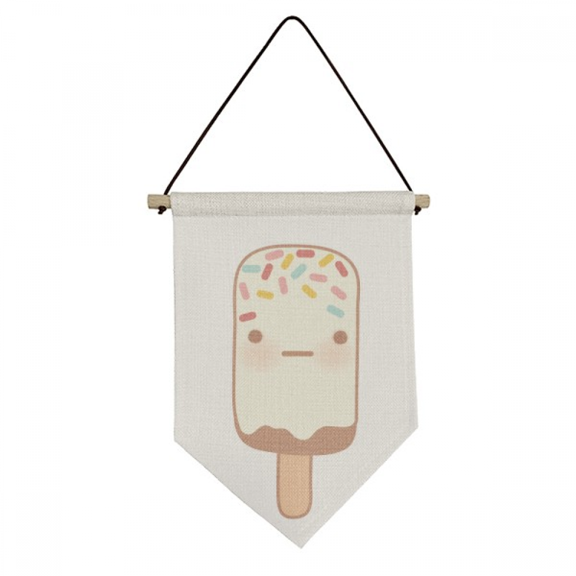 facial expression chote ice  Canvas Flag Hanging Wall Art Decor Banner