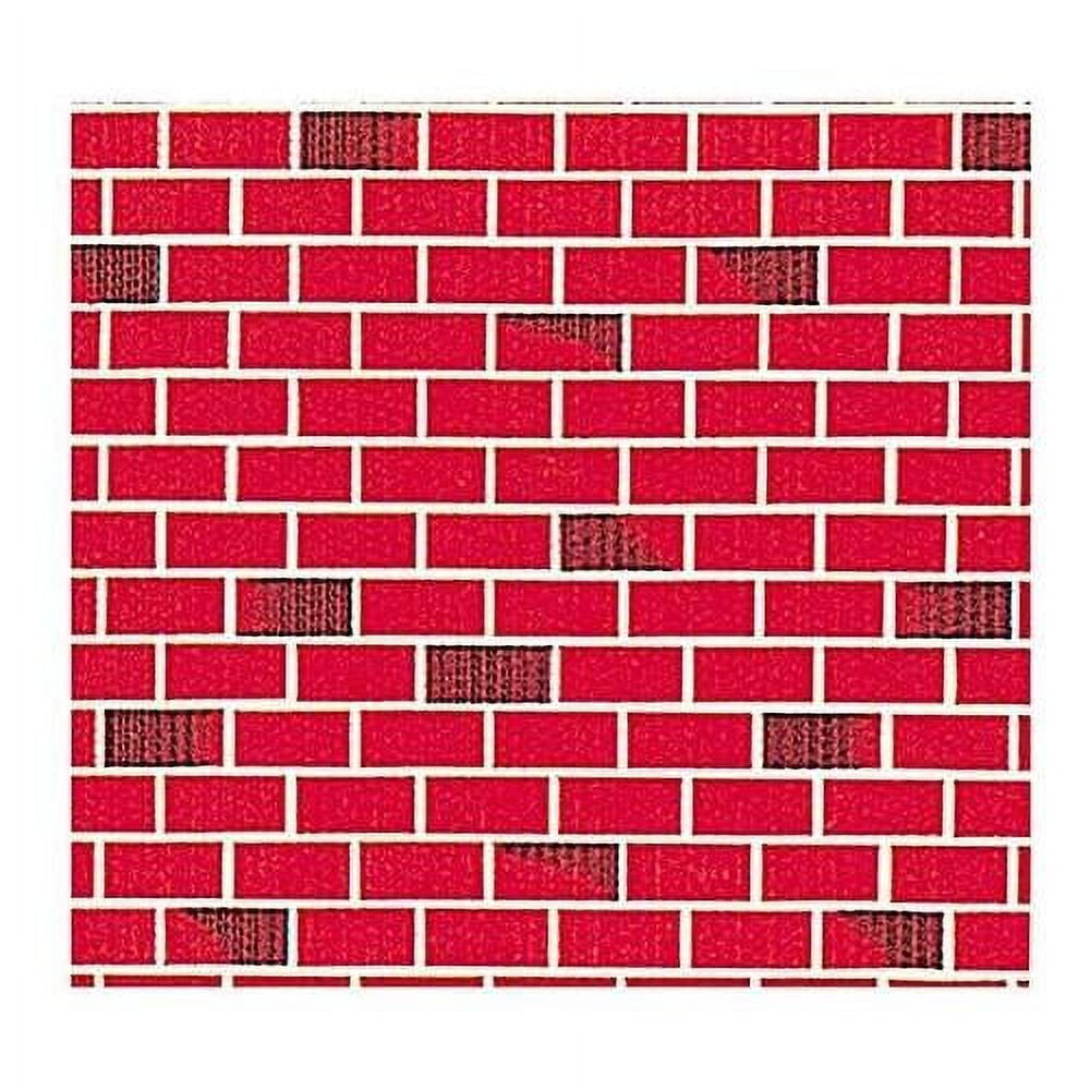 fadeless designs bulletin board paper, brick, 48" x 50 ft roll