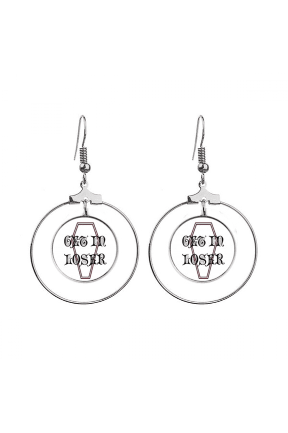 failure hiding location box earrings dangle hoop jewelry drop circle