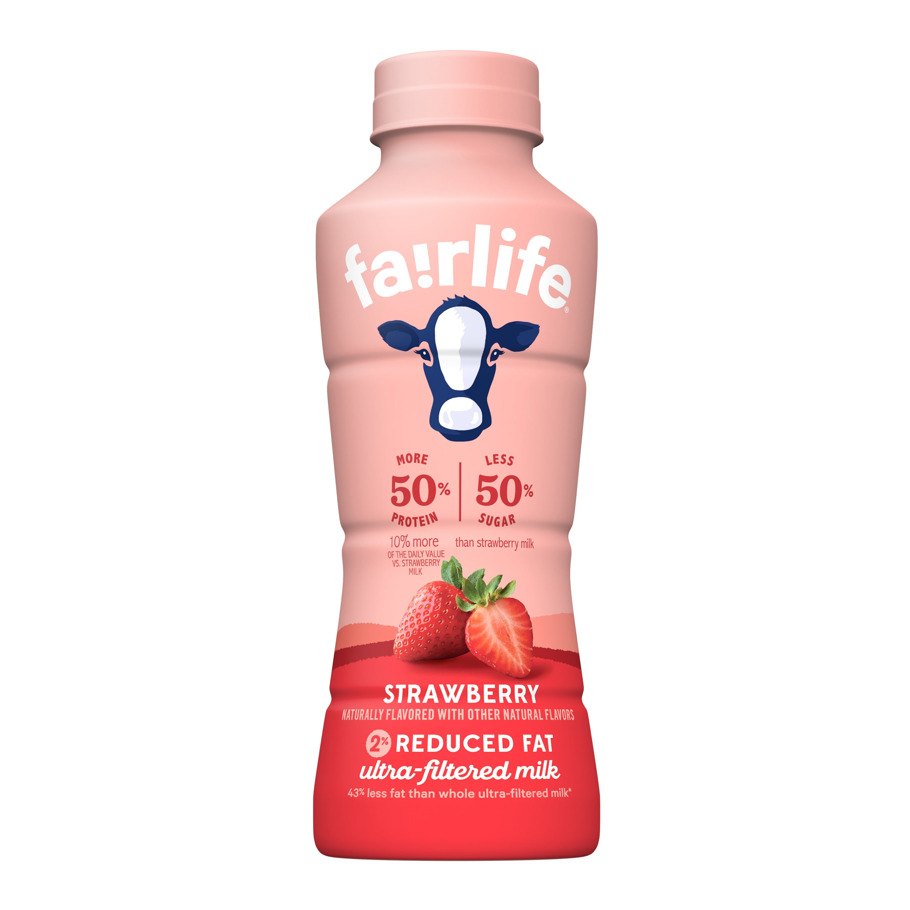 fairlife 2 Reduced Fat Strawberry Ultra Filtered Milk, 14 fl oz