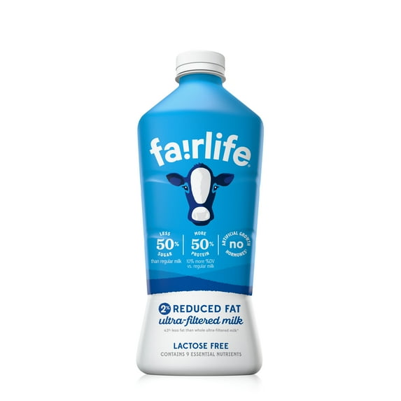 fairlife Lactose Free 2% Reduced Fat Ultra Filtered Milk, 52 fl oz