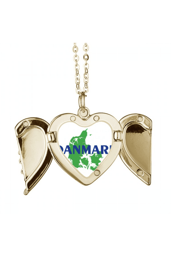 fairy tales euan maps denmark folded wings peach heart pendant necklace