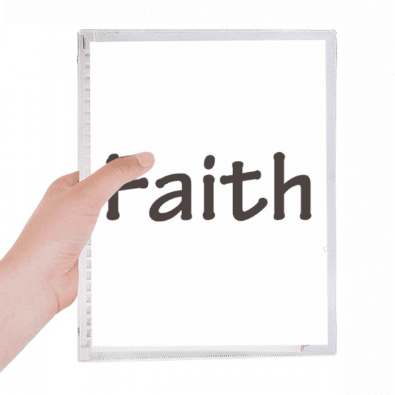 faith word inspirational quote sayings notebook loose diary refillable journal statiry